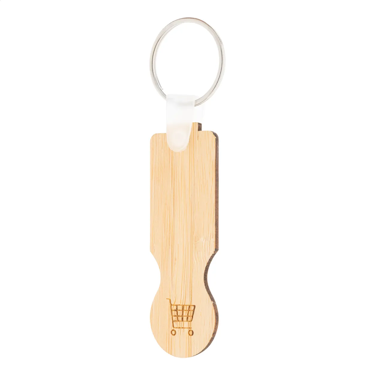 trolley coin keyring